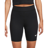 Nike Cotton Tights Nike Sportswear Classic Women's High Waisted Biker Shorts - Black/Sail