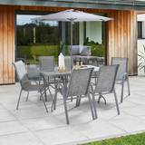 Metal Patio Dining Sets Garden & Outdoor Furniture Dunelm 8 Piece Patio Dining Set, 1 Table incl. 6 Chairs