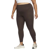 Nike Women's One High-Rise Leggings (Plus Size) - Baroque Brown/White