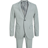 Viscose Suits Jack & Jones Jprfranco Super Slim Fit Suit - Grey/Light Gray