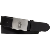 Ralph Lauren Accessories Ralph Lauren Pony Plaque Leather Belt - Black
