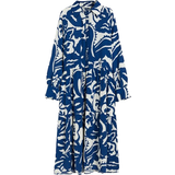 H&M Viscose Shirt Dress - Blue/Floral