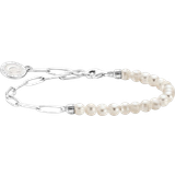 Pearl Bracelets Thomas Sabo Member Charm Bracelet With Charmista Coin - SIlver/Pearls