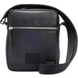 Men Crossbody Bags Hugo Boss Ethon 2.0H Rubberised Logo Patch Reporter Bag - Black