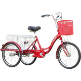 Rim Tricycle Bikes 3 Wheels 20inch Adult Tricycle Bike with Large Basket