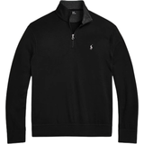 Nylon Tops Polo Ralph Lauren Luxury Jersey Quarter Zip Pullover - Black