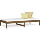 2 Seater - Daybeds Sofas vidaXL Day Bed Honey Brown Sofa 195.5cm 2 Seater