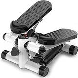 Evolve Mini Stepper Home Cardio Exercise Fitness Machine with LCD Display Monitor, Anti-skid Foot Pedals, Compact Design