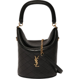 Leather Bucket Bags Saint Laurent Gaby Mini Handbag - Black