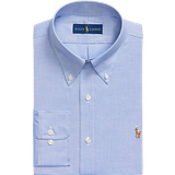 Men - White Shirts Polo Ralph Lauren Custom Fit Oxford Shirt - True Blue/White