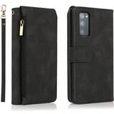 LIFEKA Zipper Wallet Leather Case for Galaxy S21