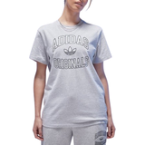Adidas Cotton Clothing adidas Women's Originals Varsity Boyfriend T-shirt - Grey