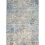 Nourison Solace Designer Print Blue, White, Grey 244x305cm
