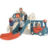 Playhouse Tower - Slides Playground Kids Slide Playset Structure 9 in 1