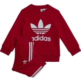 Red Tracksuits Children's Clothing adidas Infant Crew Sweatshirt Set - Better Scarlet