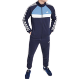 Breathable Jumpsuits & Overalls adidas Men's Badge of Sport Color Block Fleece Tracksuit - Blue