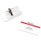 Office Depot Desktop Organizers & Storage Office Depot Name Tag with Pin and Clip 75x40mm 50-pack