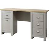 Tables GFW Lancaster Grey/Natural Writing Desk 45x135cm