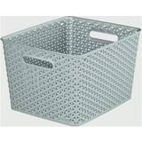 Boxes & Baskets Curver Large Faux Rattan Storage Grey Basket 35.5cm