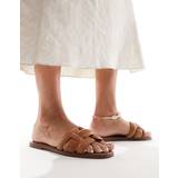 Slippers & Sandals FAG ALDO Elanaa Flade forede sandaler orange læder