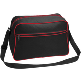 BagBase Retro Shoulder Bag - Black/Red