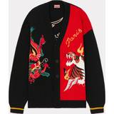 Kenzo Men Clothing Kenzo 'Year Of The Dragon' Embroidered Genderless Cardigan Black Unisex