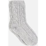 Clothing ESPA Cashmere Cable Knit Socks Grey Silver