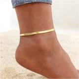 Anklets Anti Allergy Stainless Steel Women Snake Chain Anklets, Summer Ocean Beach Ankle Foot Leg Bracelet, Mother Daughter Gift Jewelry Multicoloured