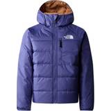 Dirt Repellant Material - Winter jackets The North Face Boy's Reversible Perrito Jacket - Cave Blue/Almond Butter