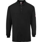 Work Jackets Portwest Flame Resistant Anti-Static Long Sleeve Polo Shirt