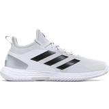 Adidas 7 - Unisex Racket Sport Shoes adidas Adizero Ubersonic 4.1 Clay - Cloud White/Core Black/Matte Silver
