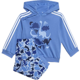Polyester Tracksuits adidas Infant Dino Camo Allover Print French Terry Jogging Suit - Blue Fusion/White