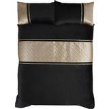 Black Bed Linen Rapport Capri Duvet Cover Black, Gold (200x135cm)