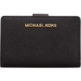 Michael Kors Medium Crossgrain Leather Wallet - Black