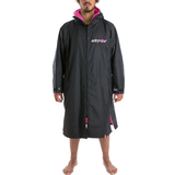 Dryrobe Advance Long Sleeve Changing Robe - Black/Pink