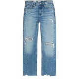 River Island Stove Pipe Straight Ripped Jeans - Blue