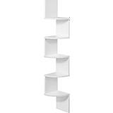 Vasagle Corner White Book Shelf 127.5cm