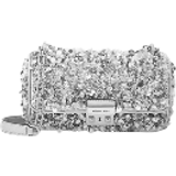Michael Kors Limited Edition Tribeca Small Hand Embellished Shoulder Bag - Silver
