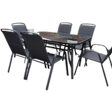 Outdoor Essentials Palma Air Tex Patio Dining Set, 1 Table incl. 6 Chairs