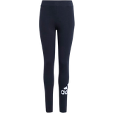 Leggings - Slim Trousers adidas Girl's Essentials Big Logo Cotton Tights - Black/White