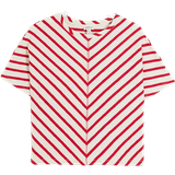 River Island Striped Textured Top - Red