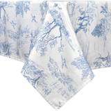 Classic French Village Printed Tablecloth Blue (120x55cm)