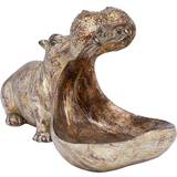 Copper Figurines Kare Design Hungry Hippo Brown/Copper Figurine 17cm