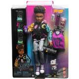 Mattel Fashion Doll Accessories Toys Mattel Monster High Clawd Wolf with Pet Gargoyle Bulldog HNF65