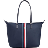 Blue Handbags Tommy Hilfiger Signature Monogram Small Tote - Space Blue