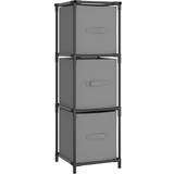 Steel Storage Cabinets vidaXL 34x34x101cm Grey Storage Cabinet 34x101cm