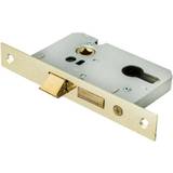 Silver Door Latches & Bolts Loops 64mm Contract Euro Profile Sashlock Square Forend Latch 1pcs