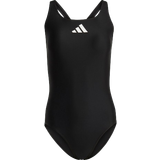 Adidas Women Swimsuits adidas 3 Bar Logo Swimsuit - Black/White