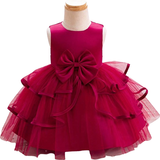 Shein Wedding Diary For Baby Girls - Butterfly Knot Princess Dress, Net Puffy Skirt Formal Dress For Party, Suitable For Birthday Party, Evening Performance, Wedding, Full Moon Ceremony, Baptism, And First Birthday Celebration Throughout The Year