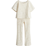 Spandex Other Sets Children's Clothing H&M Crochet-Look Set 2-piece - White